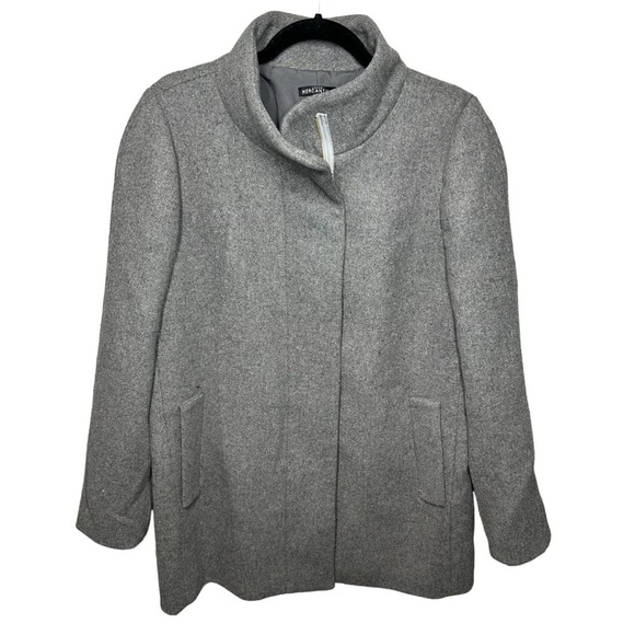 J.Crew Mercantile Classic Wool Cocoon Coat Gray - Picture 2 of 6